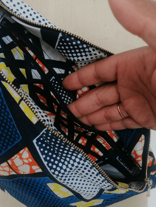 Sac BANANE WAX XXL Geometrique